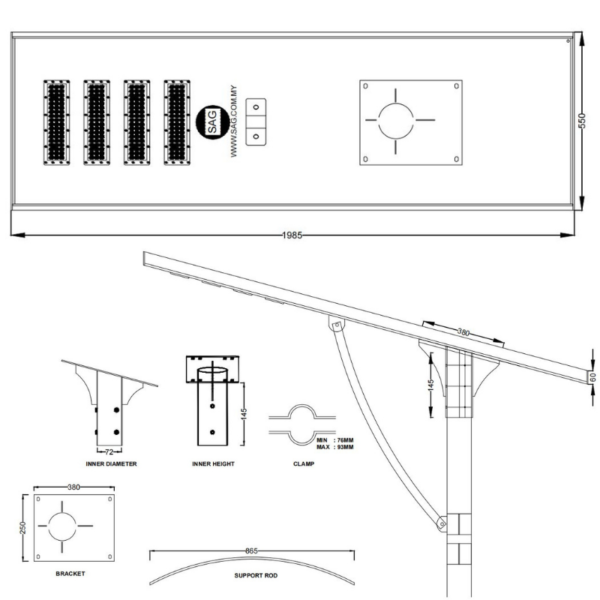 SAG-ST6EN (AIO Solar LED) - Image 4